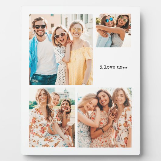 Beste vrienden met minimale tablettplak met Easel Fotoplaat (Voorkant)