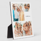 Beste vrienden met minimale tablettplak met Easel Fotoplaat (Zijkant)