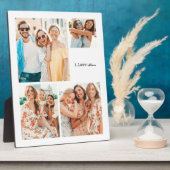 Beste vrienden met minimale tablettplak met Easel Fotoplaat (Zijkant)