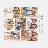 Beste Vrienden Minimalistische BFF Fotocollage Fleece Deken (Voorkant (Horizontaal))