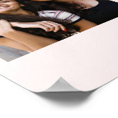 Beste vrienden | Modern Blush 3Photo Grid Poster (Hoek)