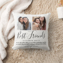 Beste Vrienden Modern Elegant Script Citaat Foto