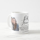 Beste Vrienden Modern Elegant Script Quote 2 Foto Koffiemok (Voorkant links)