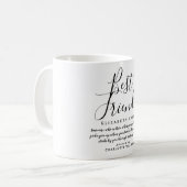 Beste Vrienden Modern Elegant Script Quote Koffiemok (Voorkant links)