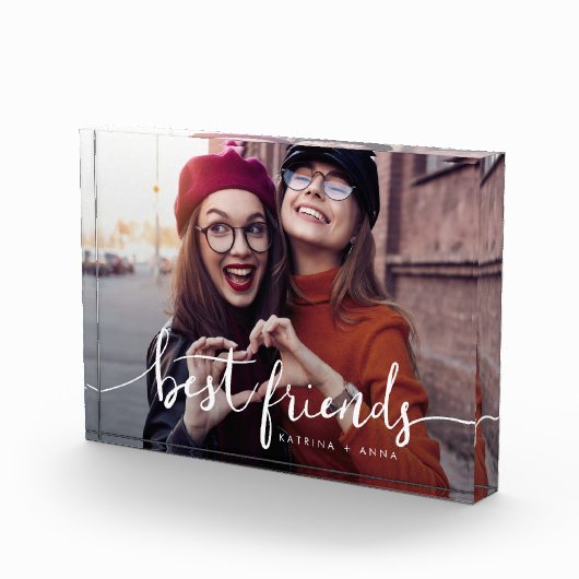 beste vrienden modern script keepomwille fotoblokken (Rechts)