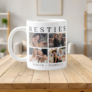 Beste Vrienden Moderne Fotocollage Aandenken Grote Koffiekop