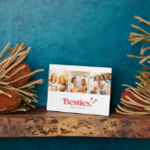 Beste Vrienden Moderne Fotocollage Plaque Fotoplaat (Zijkant)