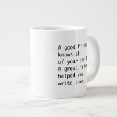 Beste vrienden Mok met Citaat over vriendschap (Voorkant rechts)
