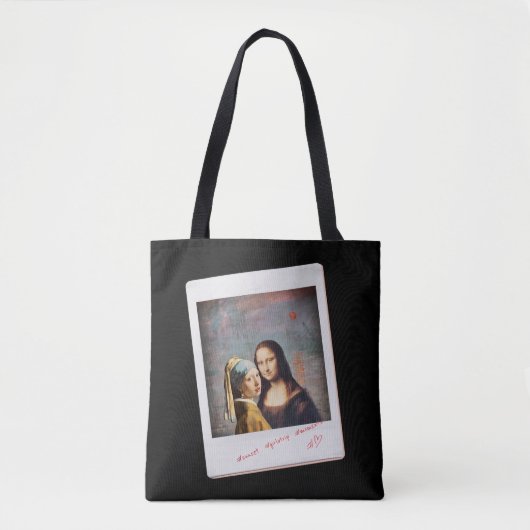 Beste vrienden, Mona Lisa - Da Vinci Tote Bag (Voorkant)