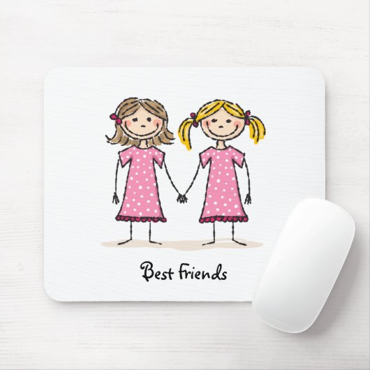 Beste vrienden muismat (Met muis)