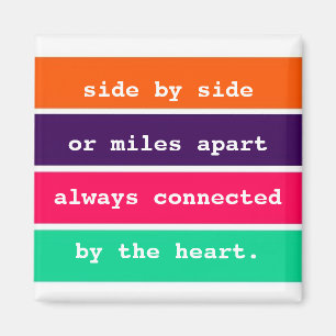 Beste vrienden naast elkaar of Miles Apart Quote Magneet