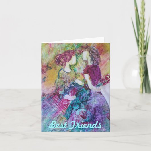 Beste Vrienden" Notecard Kaart (Voorkant)