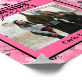 Beste vrienden One Photo Gift Pink Poster (Hoek)