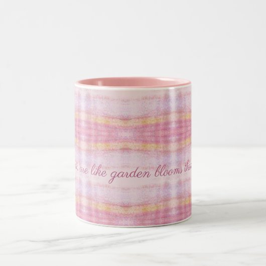 Beste Vrienden Ontwerper Roze Plaid Mok (Center)