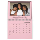 Beste vrienden ooit aangepaste roze moderne foto kalender (Feb 2027)