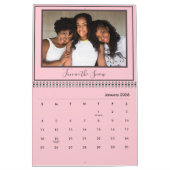Beste vrienden ooit aangepaste roze moderne foto kalender (Jan 2026)