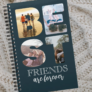 Beste vrienden, ooit foto-Afstuderen cadeau Notitieboek