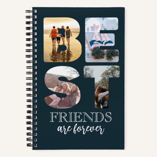 Beste vrienden, ooit foto-Afstuderen cadeau Notitieboek (Voorkant)