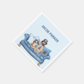 Beste vrienden op de bank servet (Hoek)