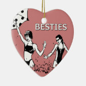 Beste vrienden op straat keramisch ornament (Rechts)