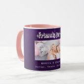 Beste Vrienden paarse foto namen Mok (Voorkant links)