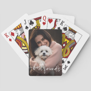 Beste Vrienden Pet Photo Hondenliefhebber Pokerkaarten