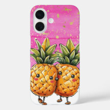 Beste vrienden Pineapple Kawaii Pineapple Pink