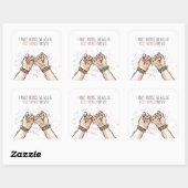 Beste vrienden Pinky Promise Sticker Seal (Vel)