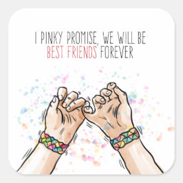 Beste vrienden Pinky Promise Sticker Seal