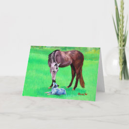 Beste vrienden Quarter Horse Dog Blank Kaart