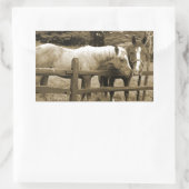 Beste vrienden rechthoekige sticker (Tas)