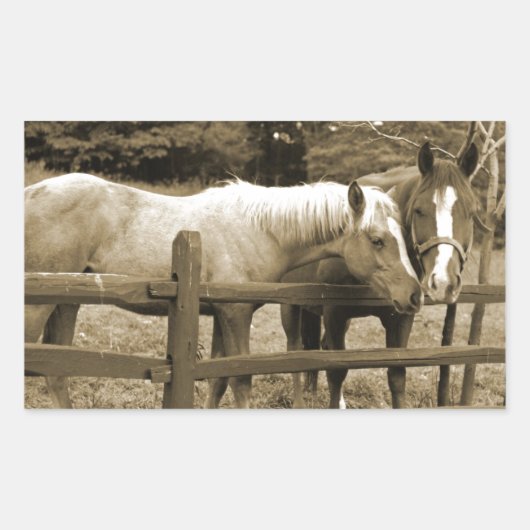 Beste vrienden rechthoekige sticker (Voorkant)