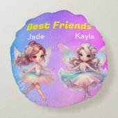 Beste Vrienden Rond Kussen (Achterkant)