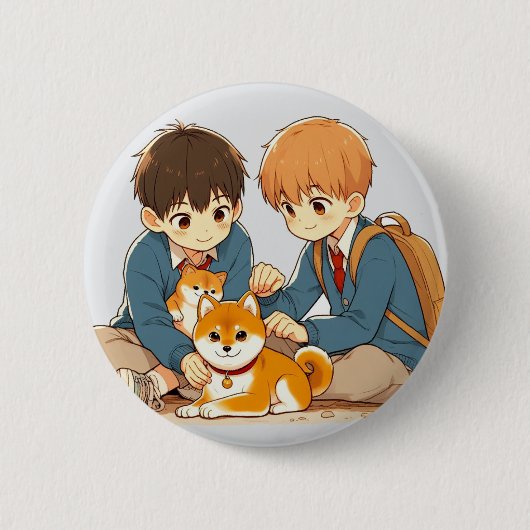 Beste vrienden ronde button 5,7 cm (Voorkant)