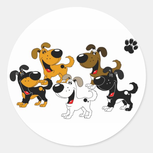 Beste vrienden! ronde sticker (Voorkant)