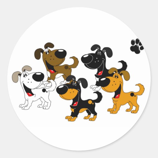 Beste vrienden! ronde sticker (Voorkant)