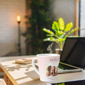 Beste vrienden roos gouden blush foto latte mok