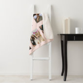 Beste vrienden roos gouden blush foto sherpa deken (In situ)