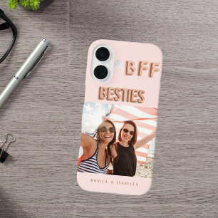 Beste vrienden roos gouden foto besties bff namen iPhone 16 hoesje