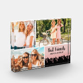 Beste vrienden Roze Glitter zet fotoblok aan (Links)