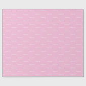 Beste vrienden roze pastel wit script cadeaupapier (Vlak)