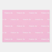 Beste vrienden roze pastel wit script inpakpapier vel (Voorkant)