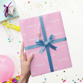 Beste vrienden roze pastel witte script cadeaupapier