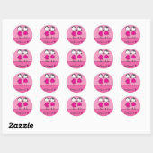 Beste vrienden roze sticker (Vel)