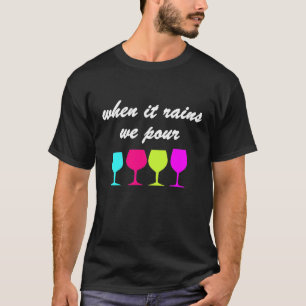 Beste Vrienden Samen Vriendschap Liefdevolle Wijn T-shirt