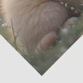 Beste vrienden - schattige puppy en kitten in het  tissuepapier (Detail)