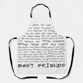 Beste vrienden schort (Voorkant)