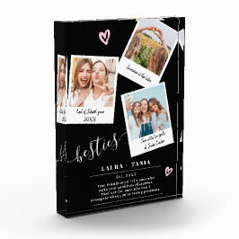 Beste vrienden Script 3 foto's Booth Collage Grid