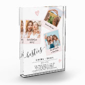 Beste vrienden Script 3 foto's Booth Collage Grid (Links)