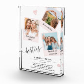 Beste vrienden Script 3 foto's Booth Collage Grid (Rechts)